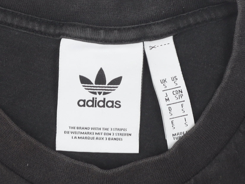 Adidas Men's Black Graphic Logo T-Shirt - Size S