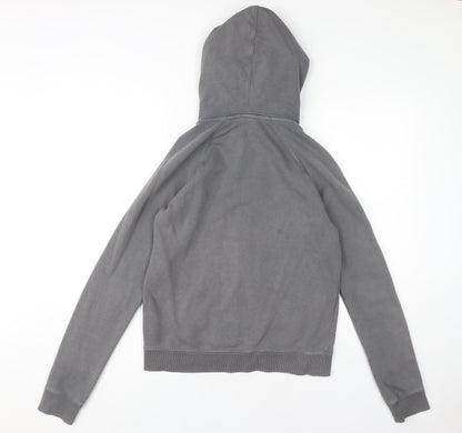 Nike Women's Grey Full Zip Hoodie - S