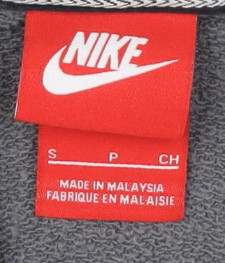 Nike Women's Grey Full Zip Hoodie - S