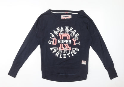 Superdry Women's Blue Pullover Sweatshirt Size S