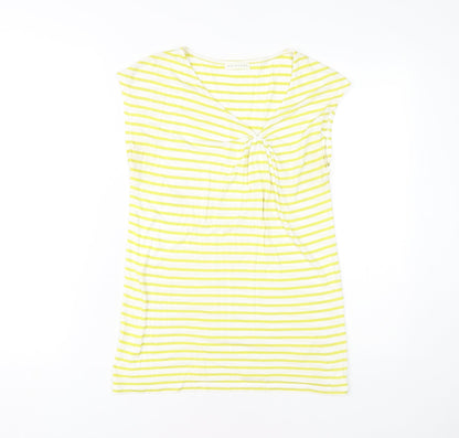 Womens UK Size 2 Whistles Yellow Tunic T-Shirt