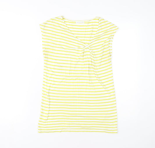 Womens UK Size 2 Whistles Yellow Tunic T-Shirt