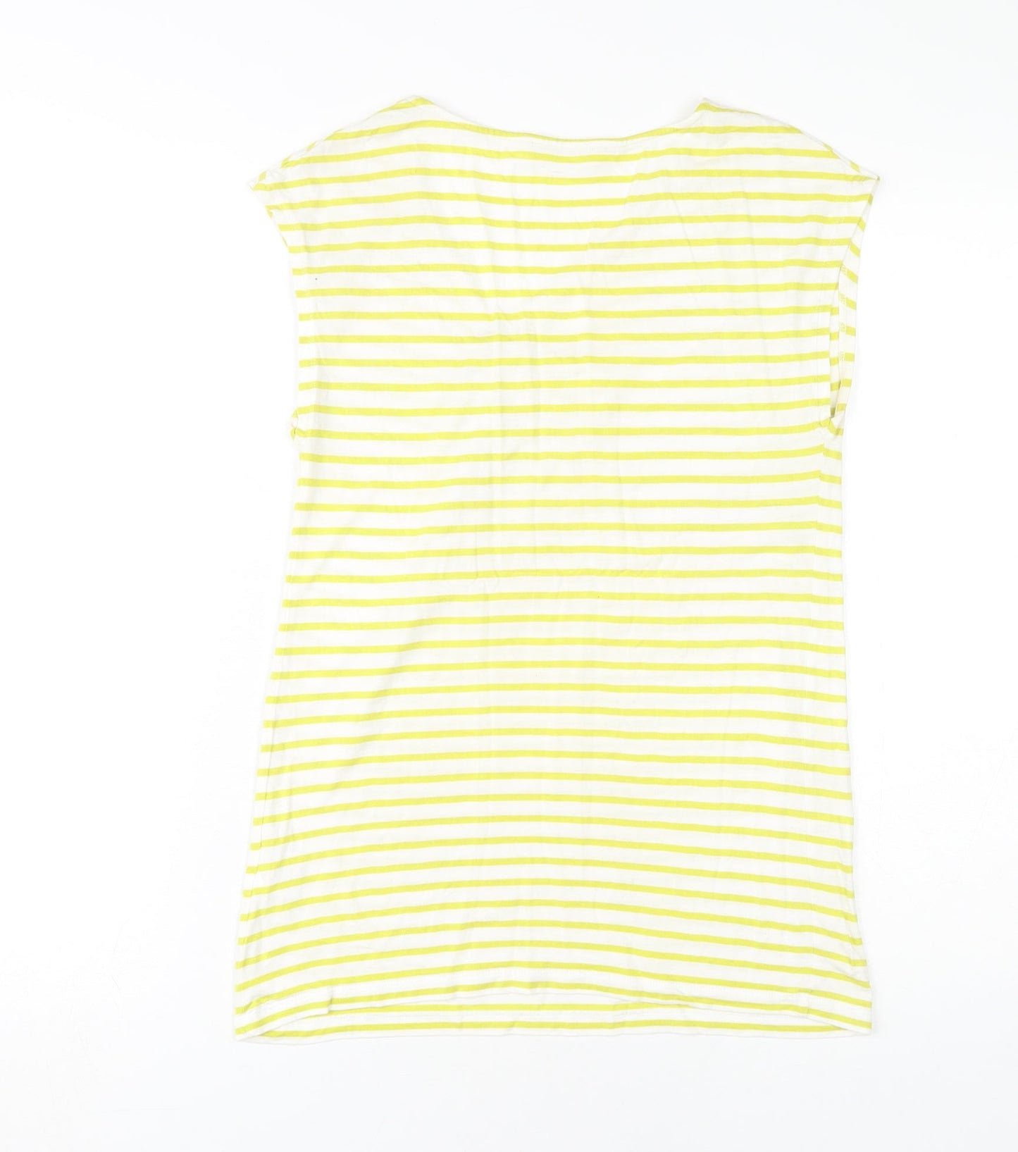 Womens UK Size 2 Whistles Yellow Tunic T-Shirt