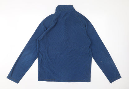 Mens UK Size M Regatta Blue 1/4 Zip Sweatshirt