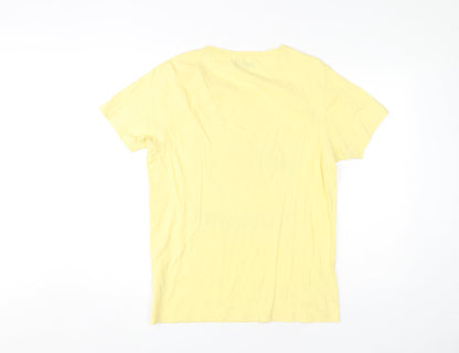 Jack & Jones Men's Yellow Graphic Print T-Shirt M