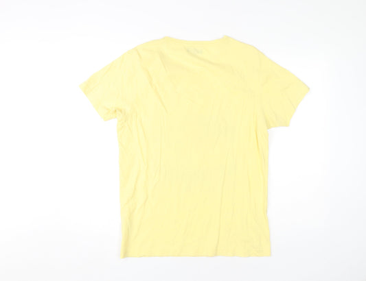 Jack & Jones Men's Yellow Graphic Print T-Shirt M