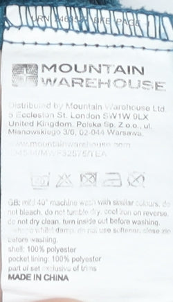 Mountain Warehouse Women's Blue Jacket Size 12 Casual