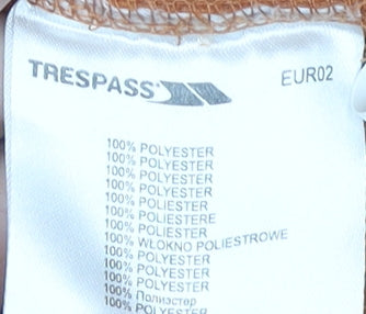 Mens UK Size M Trespass Orange 1/4 Zip Sweatshirt