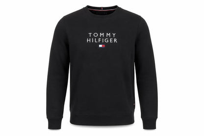 Mens UK Size S Tommy Hilfiger Black Pullover Sweatshirt