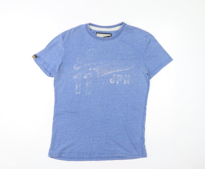 Superdry Men's Blue Vintage S T-Shirt - Limited Edition