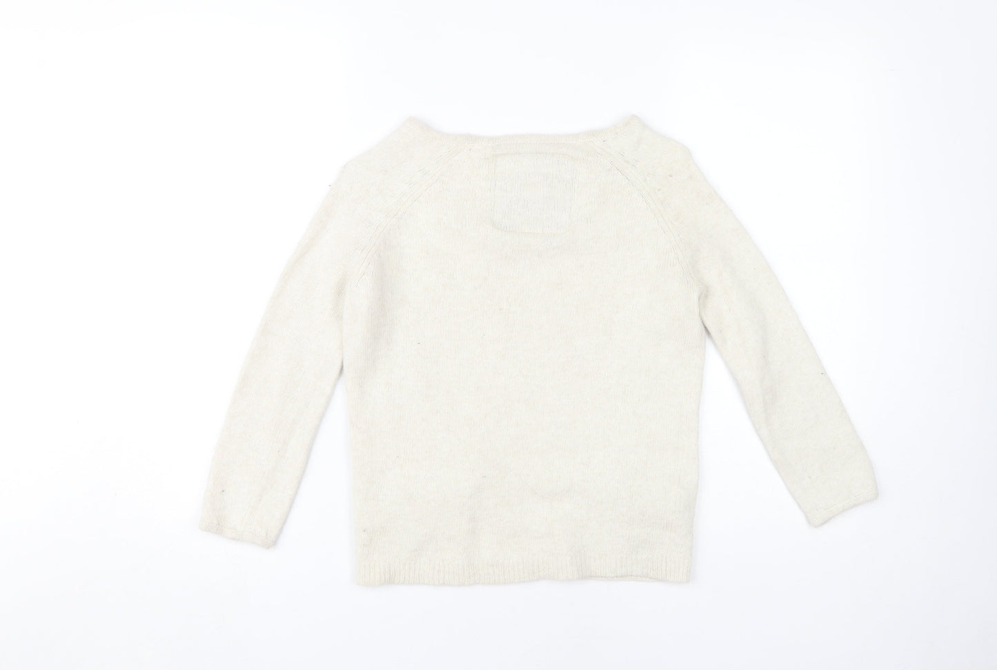 Womens UK Size XS Superdry Ivory Jumper Jumper