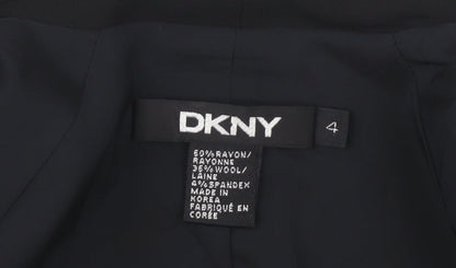 Womens UK Size 6 DKNY Black Basic Jacket