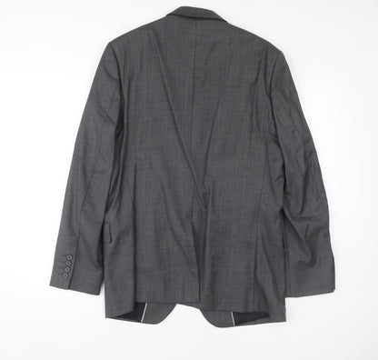 Mens UK Size 38 Jeff Banks Regular Grey Suit Jacket