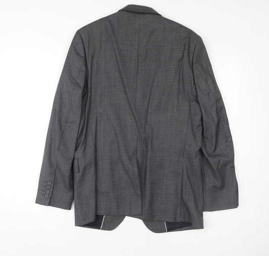 Mens UK Size 38 Jeff Banks Regular Grey Suit Jacket