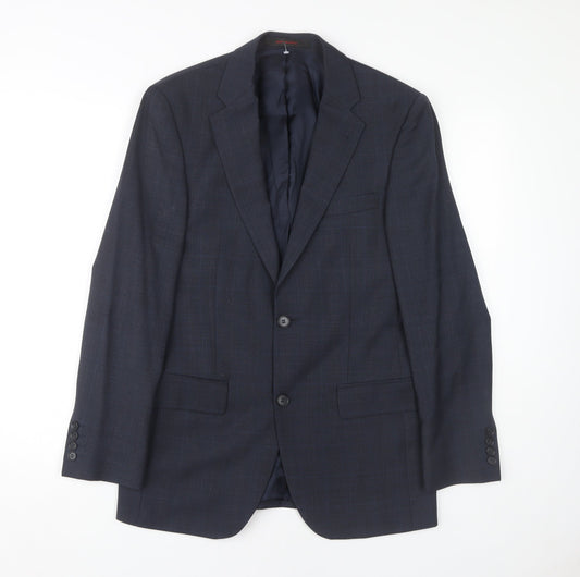 Mens UK Size 36 Jeff Banks Regular Blue Suit Jacket