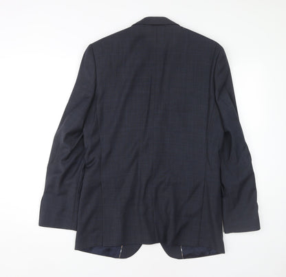 Mens UK Size 36 Jeff Banks Regular Blue Suit Jacket