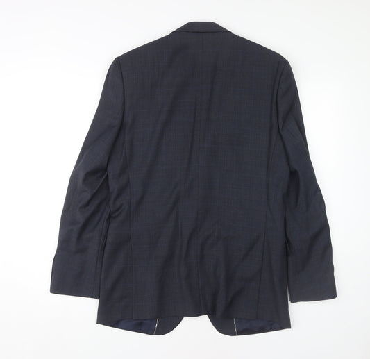 Mens UK Size 36 Jeff Banks Regular Blue Suit Jacket