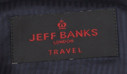 Mens UK Size 36 Jeff Banks Regular Blue Suit Jacket