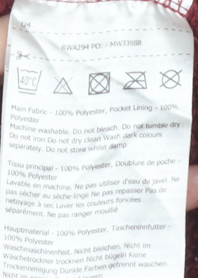 Regatta Women's Maroon Hoodie UK 14 Polyester