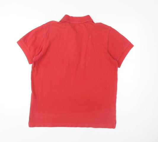 Lyle & Scott Men's Red Polo Shirt Size L