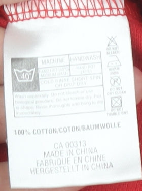 Lyle & Scott Men's Red Polo Shirt Size L