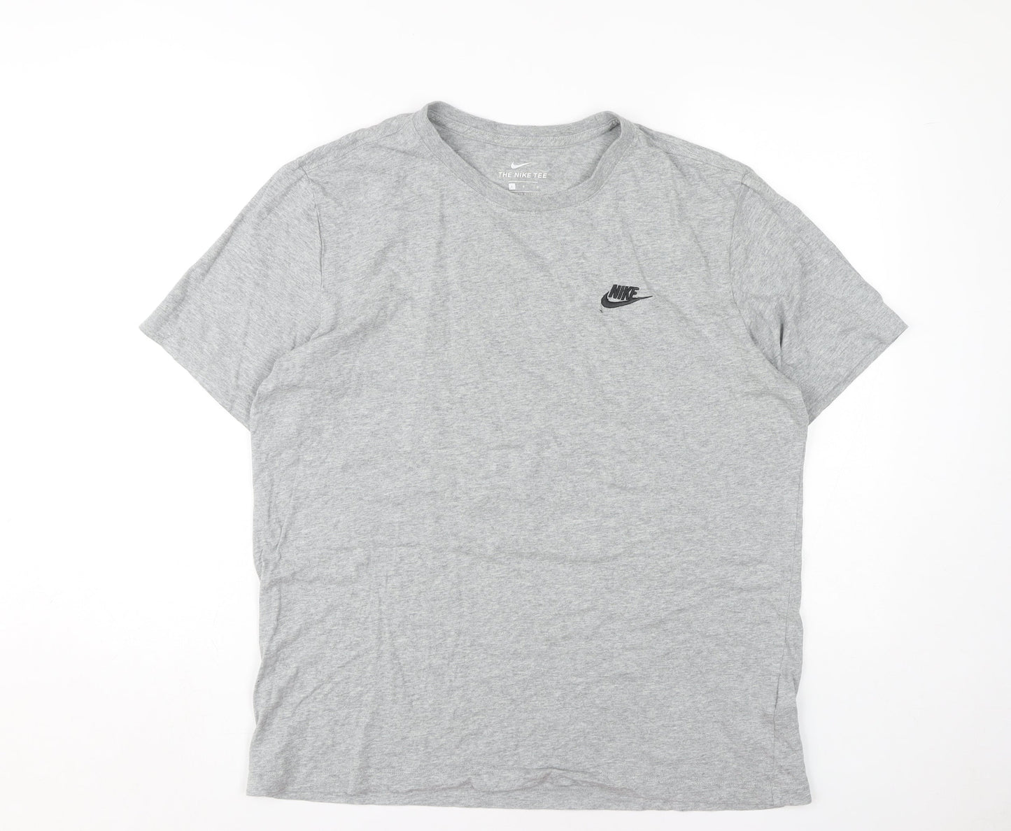 Nike Men's Grey Crew Neck T-Shirt Large
