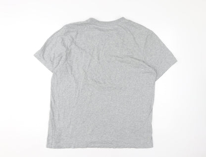 Nike Men's Grey Crew Neck T-Shirt Large