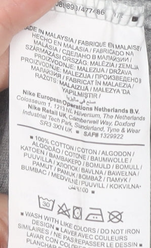 Nike Men's Grey Crew Neck T-Shirt Large