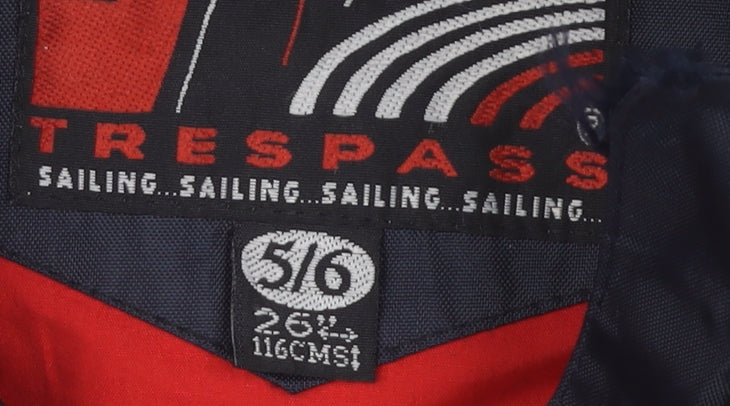 Trespass Boys Blue Windbreaker Jacket 5-6 Years