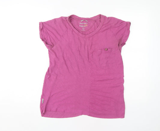 Craghoppers Women's Purple Cotton T-Shirt Size 12