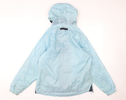 Rydale Women's Blue Hooded Windbreaker Jacket Size 14