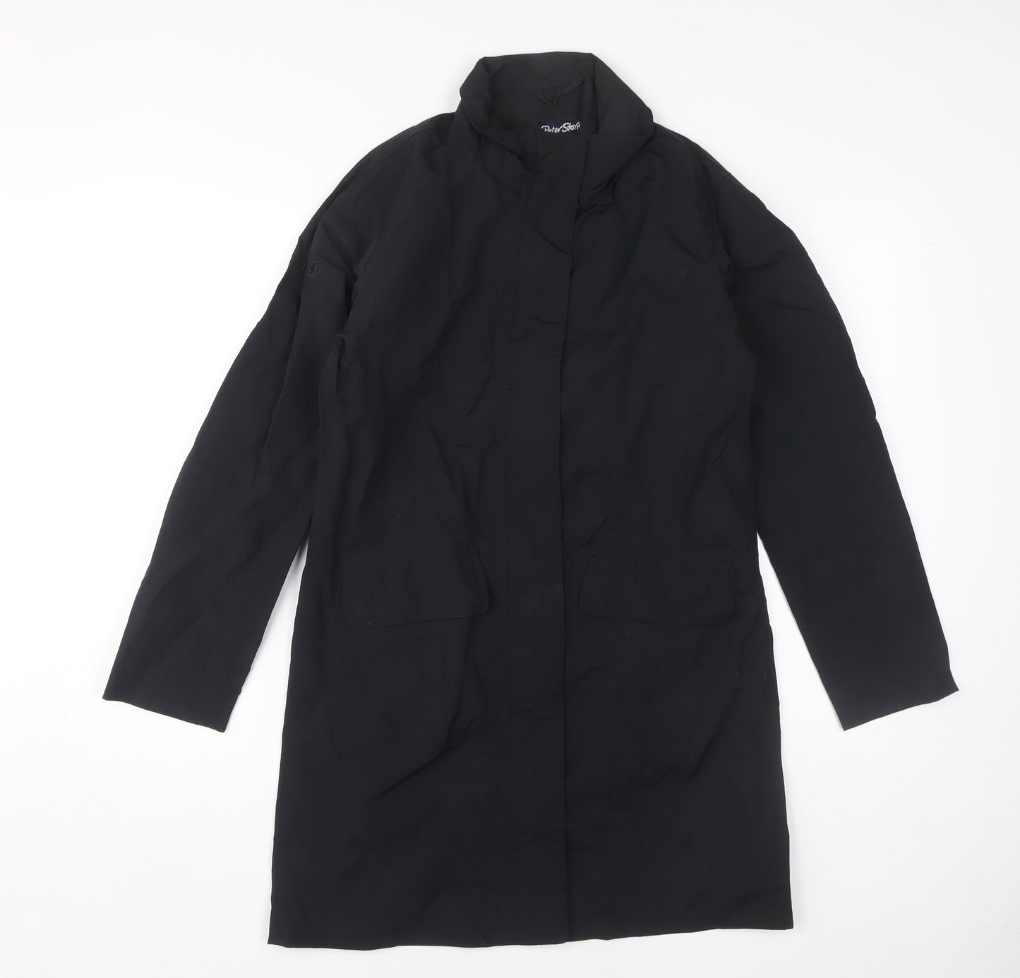 Womens UK Size 10 Peter Storm Black Overcoat