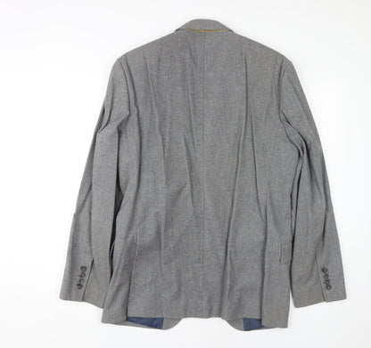 Viyella Men's Grey Blazer Jacket 40R Regular Fit