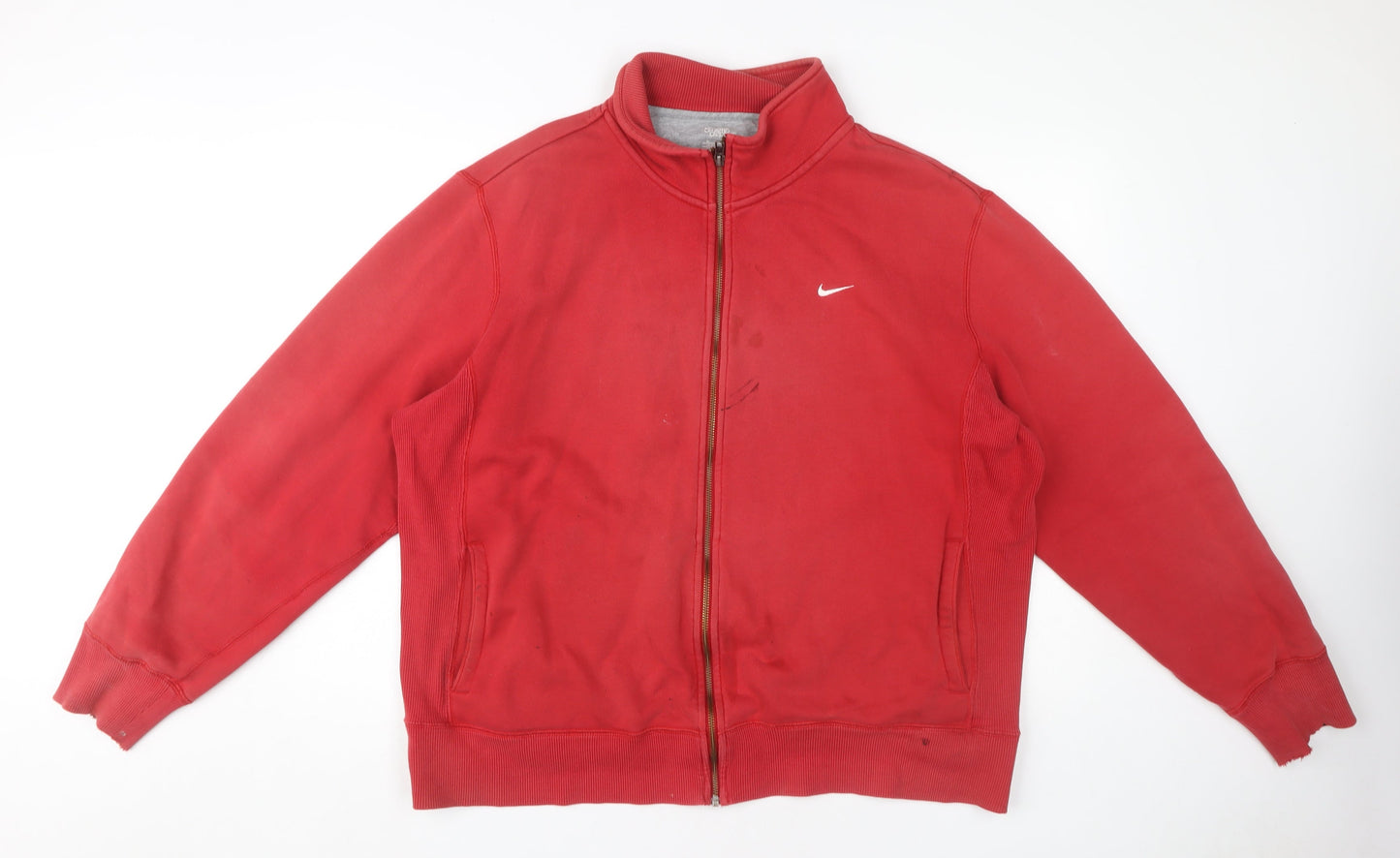 Mens UK Size XL Nike Red Full Zip Sweatshirt