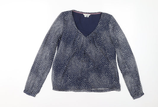 Womens UK Size 6 Boden Blue Tunic Blouse