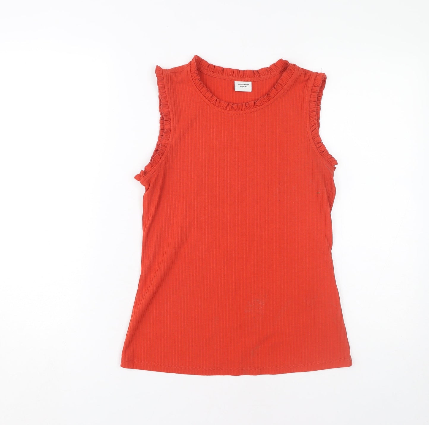 Womens UK Size S JACQUELINE de YONG Red Basic Tank