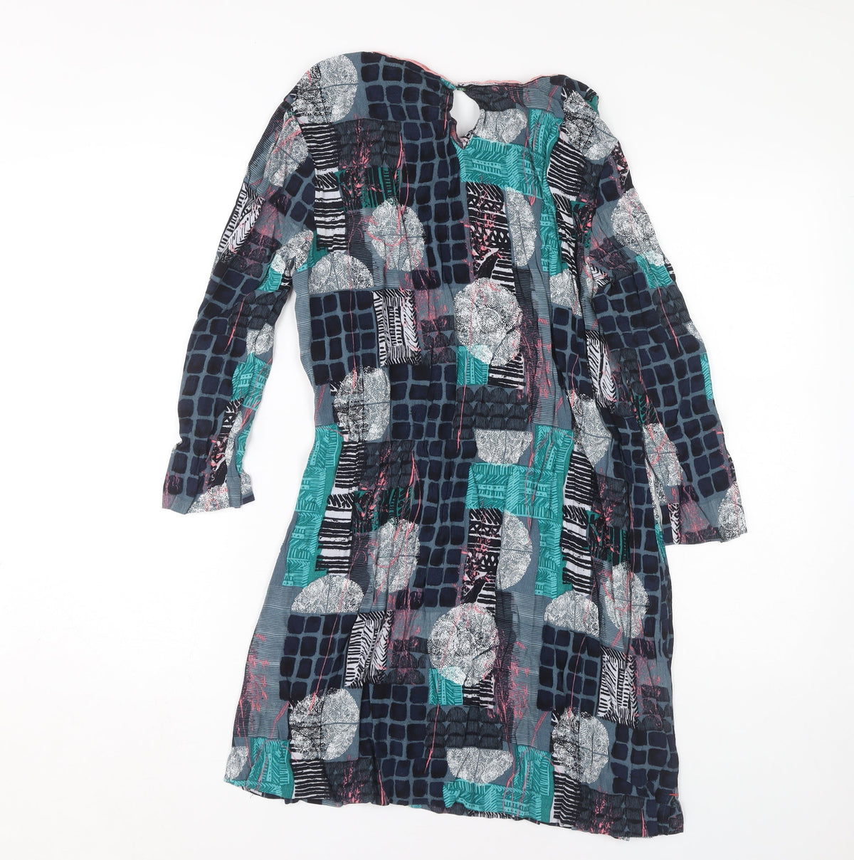 White Stuff Women's Multicoloured Geometric Dress Size 10
