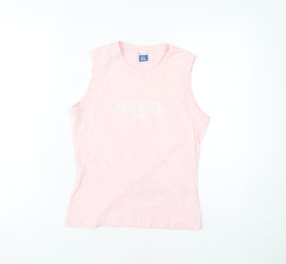 Champion Women's Pink XL Sleeveless Tank Top