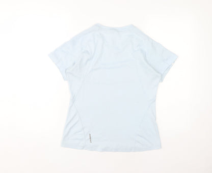 Adidas Women's Blue V-Neck Athletic T-Shirt