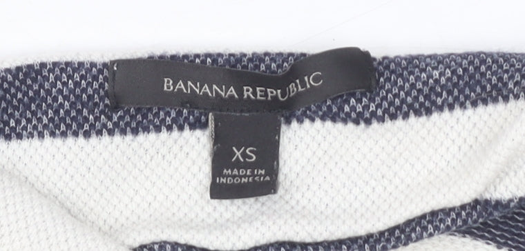 Banana Republic Women's Striped Knit T-Shirt XS