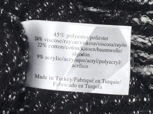 Laura Ashley Women's Black Striped Jumper UK 14