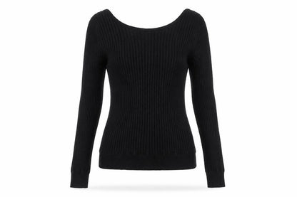 Jacqueline de Yong Black Wrap Blouse, Size L, Women's