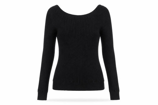 Jacqueline de Yong Black Wrap Blouse, Size L, Women's
