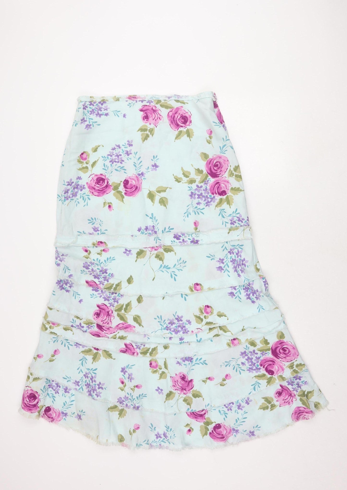 Per Una Women's Floral A-Line Skirt Multicoloured Size 12