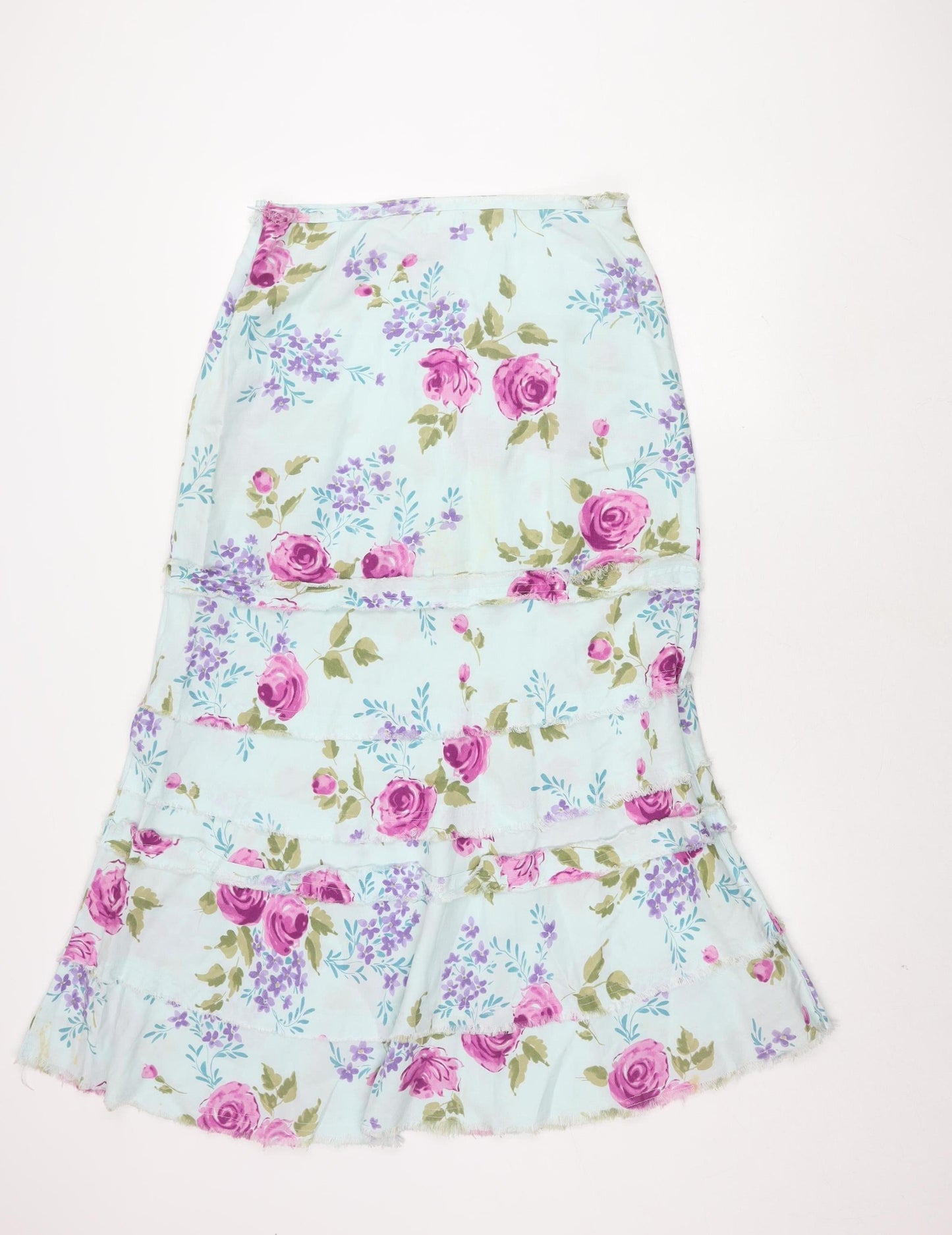 Per Una Women's Floral A-Line Skirt Multicoloured Size 12
