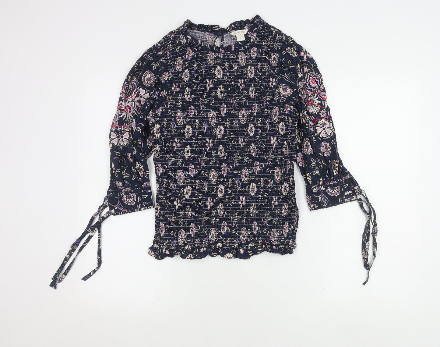 Womens UK Size 8 Monsoon Multicoloured Basic Blouse