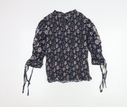 Womens UK Size 8 Monsoon Multicoloured Basic Blouse