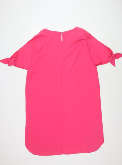 Dorothy Perkins Women's Pink Flutter Sleeve Dress