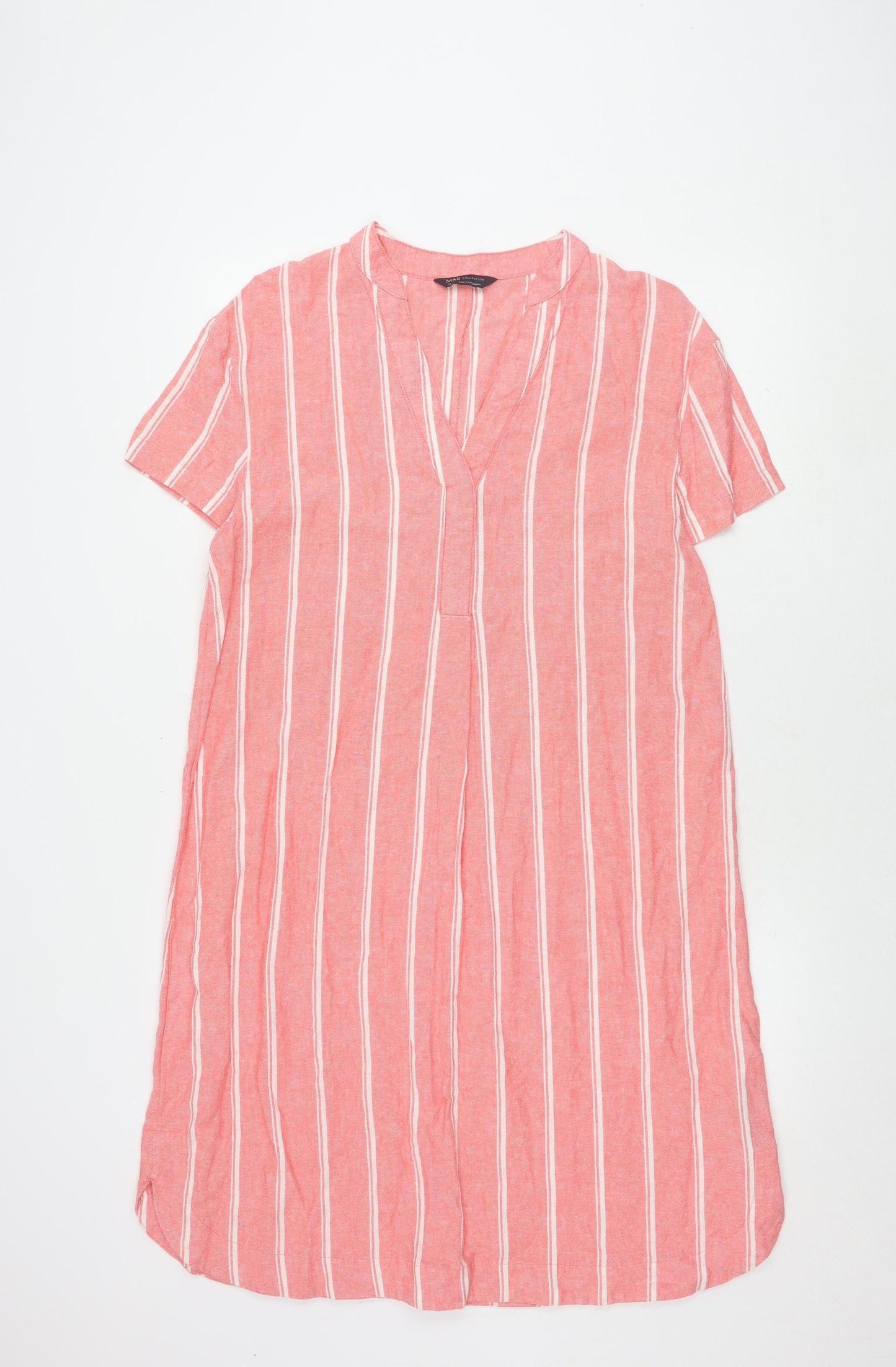 Marks and Spencer Women’s Pink Striped Dress Size 12