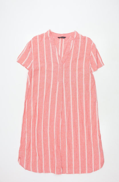 Marks and Spencer Women’s Pink Striped Dress Size 12